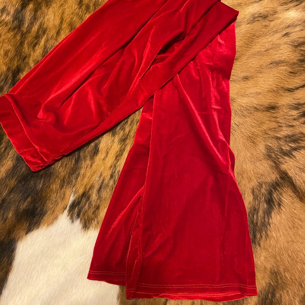 Red Velvet Bell Bottoms